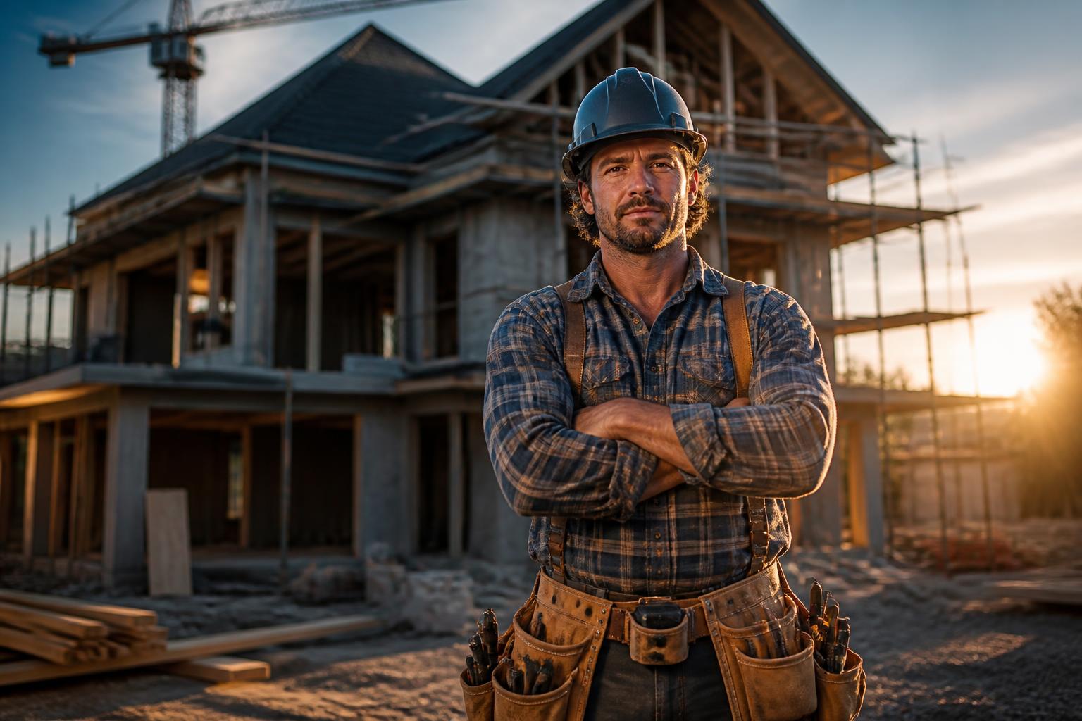 Contractor on the jobsite
